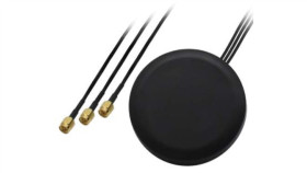 Antena Combo Siso Lte/Gps/Wifi, Dachowa Ze Złaczami 2X Sma Oraz 1X Rp-Sma...