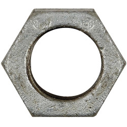 Counter nut, L 6 mm, 25 bar, malleable cast iron, hot-dip galvanized, for pipe systems, 113151
