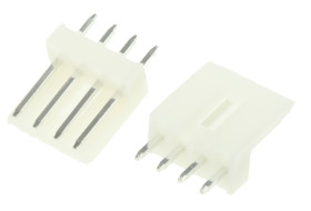 Wtyk PCB 4-pinowe raster: 2.5mm -rzędowe TE Connectivity Przewlekany 250.0 V , 350.0 V dc