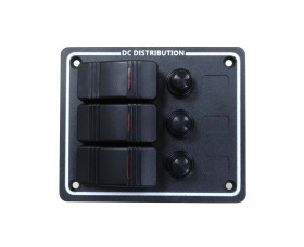 Przełącznik kołyskowy Zatrzaskowy podświetlany 30 A SPST RS PRO