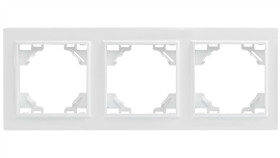 Quadra Ramka Potrójna Biała Pozioma