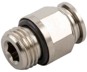 Złączka pneumatyczna M5 męskie Wciskane 4 mm RS PRO Szybkozłączka wtykowa