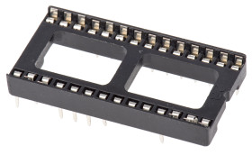 Podstawka DIL 2.54mm Pitch 15.24mm Row Spacing 28-pinowe, Przewlekany Formowany Pin, 1A ASSMANN WSW