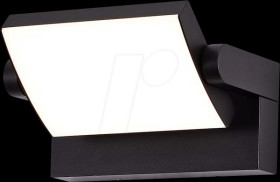 2936 Wall light fixture, 17 W, 2520 lm, 3000 K, black, IP65