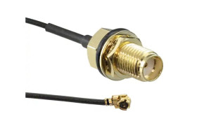 Kabel koncentryczny złącze A MHF1 złacze B SMA długość 305mm Z zakończeniem