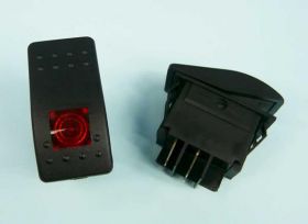 RK1-06 16A/250V 4-PIN PODŚW.ON-OFF