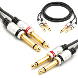 KABEL 2x JACK - 2x JACK 6,3 MONO 5m VITALCO MK48