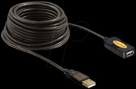 82446 USB 2.0 active extension, A-plug/A-socket,10 m