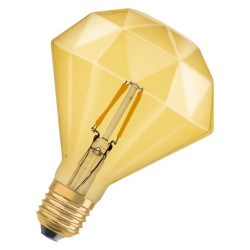 Żarówka LED Vintage 1906 LED CL DIAMOND FIL GOLD 40 non-dim 4,5W/825 E27 4058075091955