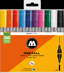 518174 Acrylic markers, 1.5 - 4 mm, 10 colours