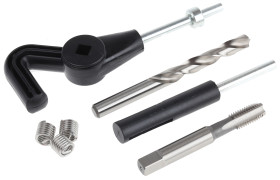 Zestaw do naprawiania gwintów zakres: 5/16-18 Recoil Wkładki UNC 5/16 cala (x15); narzędzie rozłączające magnetyczne;