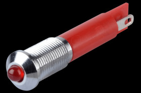 Q6P1CXXR24E Indicator LED, 24 V DC, 6 mm, FASTON, red/BrC