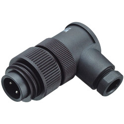 Binder 99-4221-70-04 M 6-8mm Angled Cable Mnt 3&#x2B;PE Pin with Screw Termination