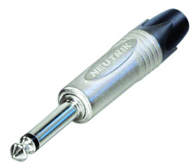 Złącze Jack 6,35 mm Męski Mono Montaż na kablu 15A