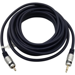 Kabel jack 3,5 mono-wt.RCA 5m digital blister