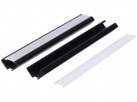 Profil led PCV Corner 22x12 2m czarny ML