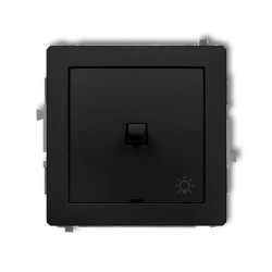 DECO Przycisk /światło/ w stylu amerykańskim czarny mat 12DWPUS-5