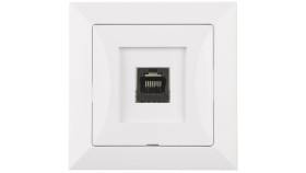 Opal Gniazdo Komputerowe Rj45 Kat.5E Krone Lsa+ Białe Gtp - 12Op