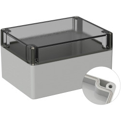 TruComponents 308190 Outdoor casing Polycarbonate (PC) Grey-white (RAL 7035)