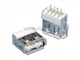 USB GN 1 x A proste, biały izolator, na przewód