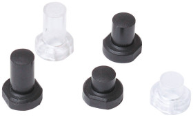 Osłona przycisku, Czarny, Nakładka