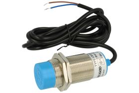 Czujnik; indukcyjny; LM30-4015A; dwuprzewodowy; NO; 15mm; 24÷240V; AC/DC; 300mA; cylindryczny metalowy; fi 30mm; wysunięty; z pr
