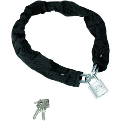 Burg W&#xE4;chter SKM 5/60/30 Padlock with Square Link Chain Key Included