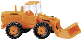 Wiking 0974 03 N Model pojazdu budowlanego Hanomag Ładowarka kołowa pomarańczowa