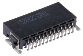 Listwa stykowa PCB 26-pinowe SMC raster: 1.27 mm Kąt prosty 2-rzędowe ERNI Powierzchnia300 V W osłonie