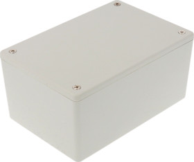 ABS enclosure, (L x W x H) 122 x 81 x 56 mm, light gray (RAL 7035), IP54, 1591XXTGY