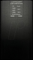 LC-M2-C-NVME-2X2-RAID External 2x M.2 NVMe SSD RAID enclosure, USB 3.2