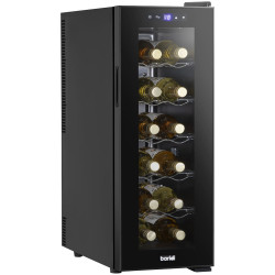 Baridi DH73 12 Bottle Wine Fridge &amp; Cooler - Black