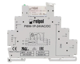 Przekaźnik interfejsowy 1P 6A 24V AC/DC PIR6W-1P-24VAC/DC 856065