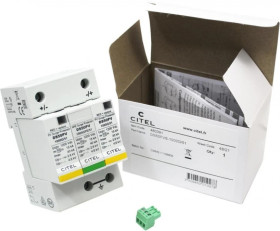 Ogranicznik przepięć PV typ2 Klasa C 3P 1200V DC 15kA kV CITEL DS50PVS-1000G/51