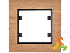 LUMINA PASSION Ramka 1 pojedyncza drewno buk WL9015 HAGER