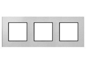 ARIA Ramka 3 potrójna szczotkowane aluminium R-3UAC/62/25 OSPEL