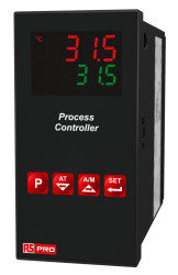 Regulator temperatury PID panelowy RS PRO Uz: 100 → 240 V. wyjście Przekaźnik, SSR 3-wyjściowy wejście TC, RTD