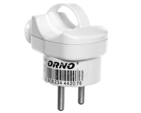 Wtyczka kątowa 2P+Z 16A 250V z uchem rozbieralna biała, AWA-WK/BIAŁA