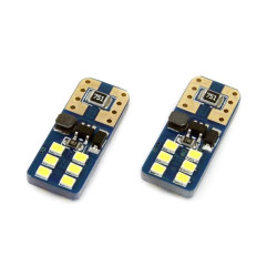 Żarówka samochodowa LED CANBUS T10e (W5W) 12V/24V (12 LED), UltraBright, 2szt