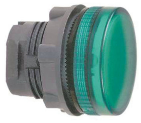 Światło kontrolne – reflektor, seria: Harmony XB5, kolor: Zielony, otwór: 22mm, IP66, IP67, Montaż panelowy