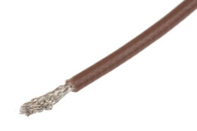 Kabel koncentryczny, RG178B/U, FEP, Brązowy Bez zakończenia Bez zakończenia, RS PRO Bez zakończenia