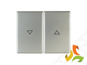 BERKER K.5 Klawisz podwójny z nadrukiem "strzałka" do wyłącznika 2-klawiszowego stal szlachetna nierdzewna 14357104 HAGER