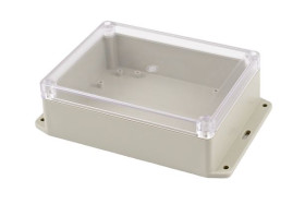 Obudowa ogólnego użytku ABS szerokość zew. 125 mm długość zew. 165 mm wys. zew. 55 mm Hammond IP65 Jasnoszary