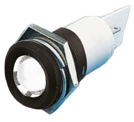 Lampka kontrolna do montażu panelowego 24V ac/dc, biała 22mm LED Końcówka lutownicza RS PRO