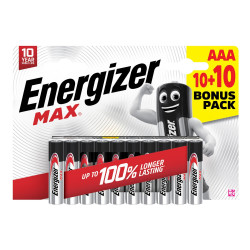 20 x bateria alkaliczna Energizer MAX LR03/AAA (kartonik)