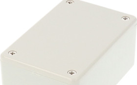 ABS enclosure, (L x W x H) 85 x 56 x 39 mm, light gray (RAL 7035), IP54, 1591LSGY