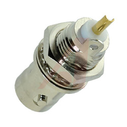 Złącze koncentryczne Montaż na panelu Żeński 50Ω typ złącza Złącze BNC 0 to 4GHz Lutowane