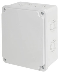 Puszka instalacyjna n/t ABS 150x120x80 biała IP65 PI.150X120X80