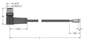 Turck 8036095 Kabel połączeniowy czujnika/aktuatora HT-WWAS4-5/S2430, piny: 4, 5 m, 1 szt.