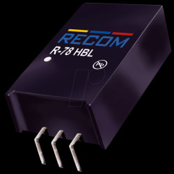 80099210 DC/DC converter R78HB, 9-72 Vin, single, 3.3 Vout, 500 mA, SIP-3